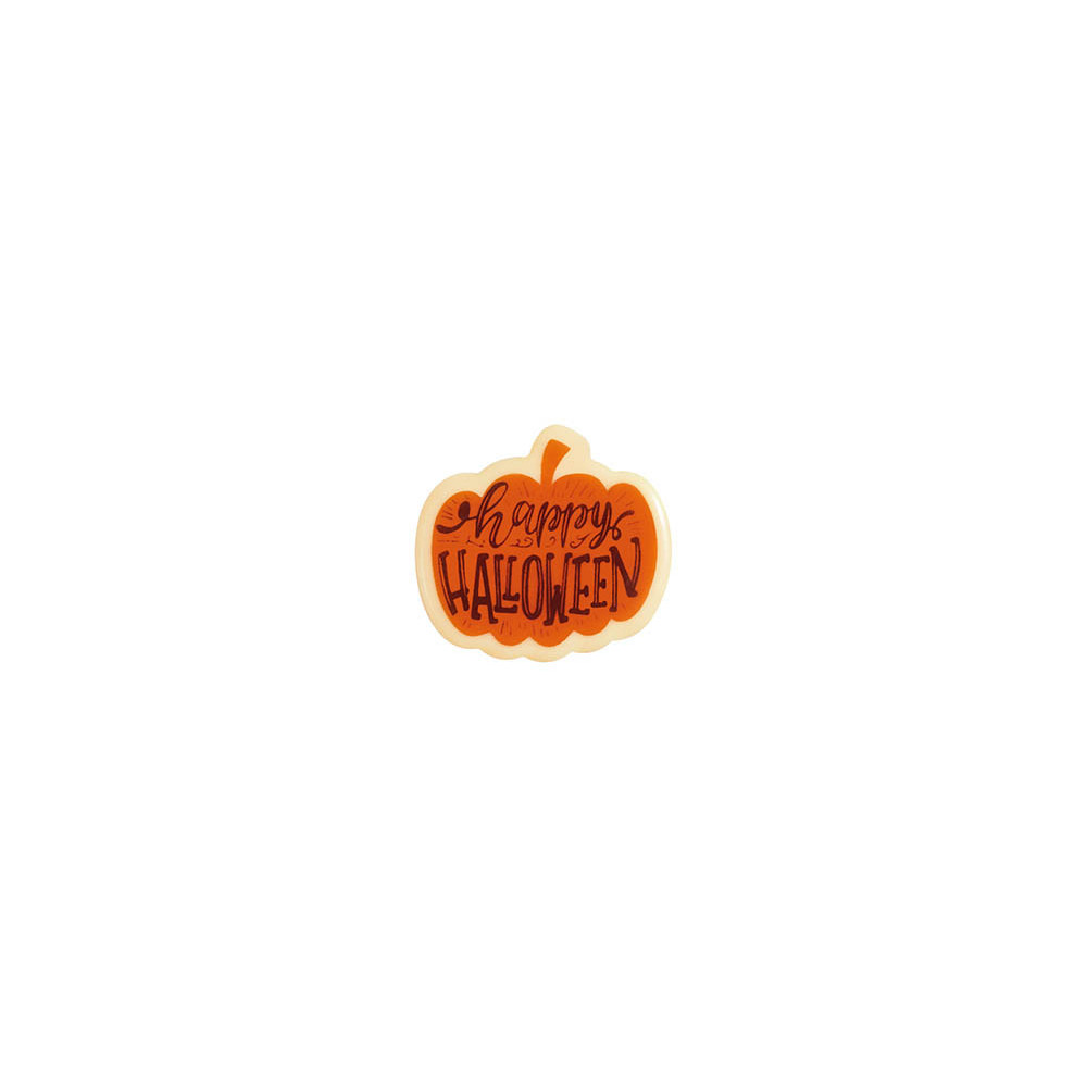 Citrouilles en chocolat blanc 'Happy Halloween'