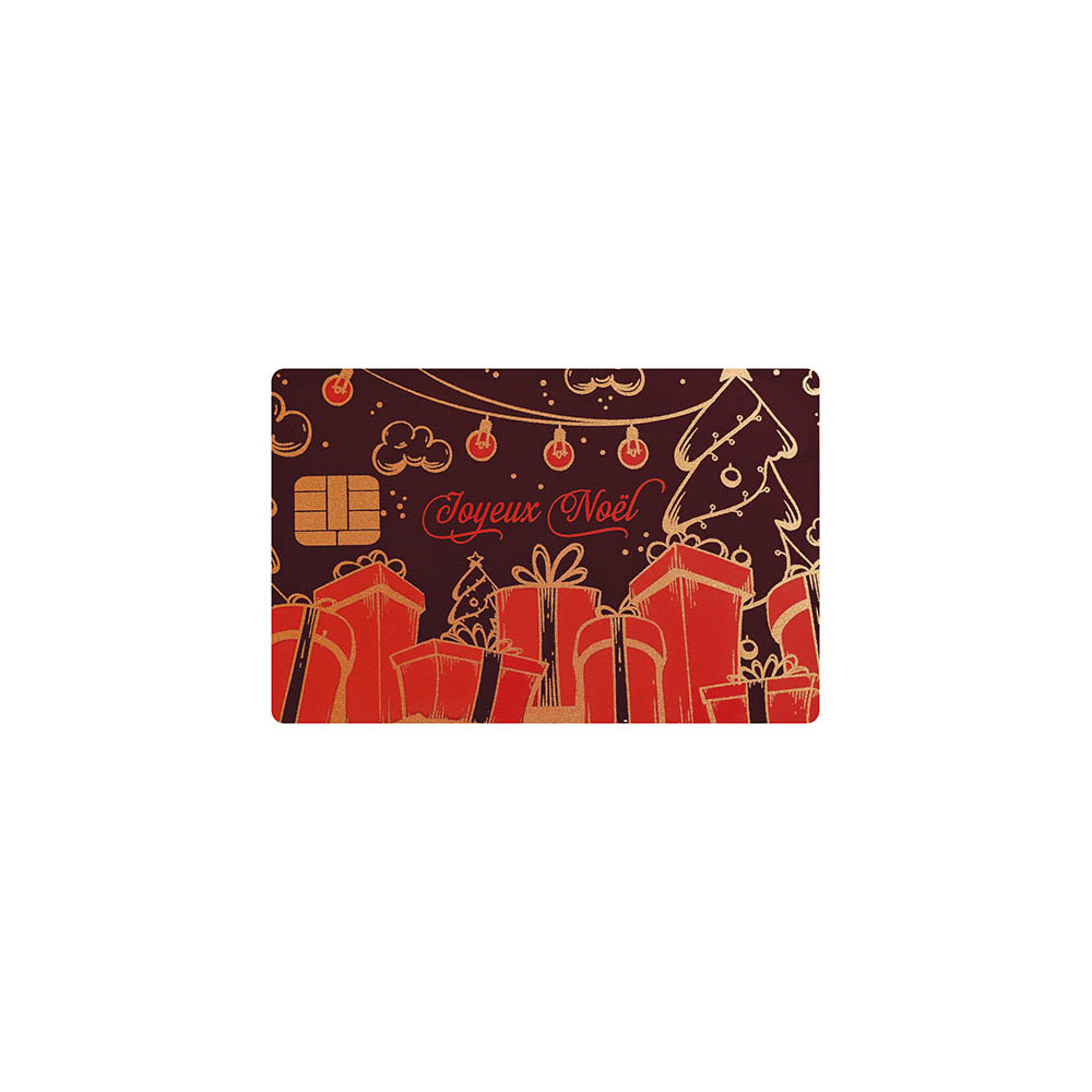 Cartes de crédit en chocolat noir 'Les cadeaux'