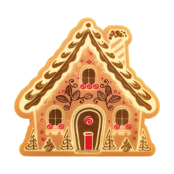 Ends of yule log White chocolate 'Gingerbread'