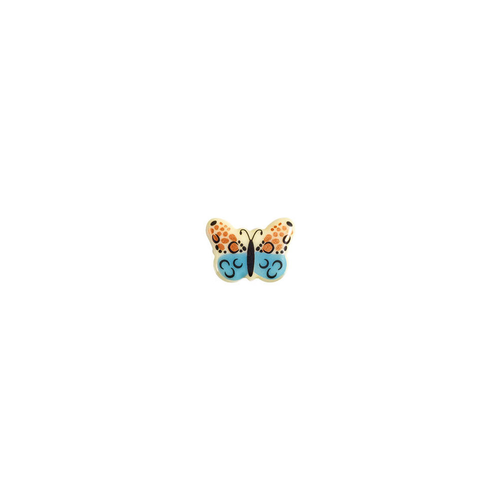 Papillons en chocolat blanc 'Rainbow'