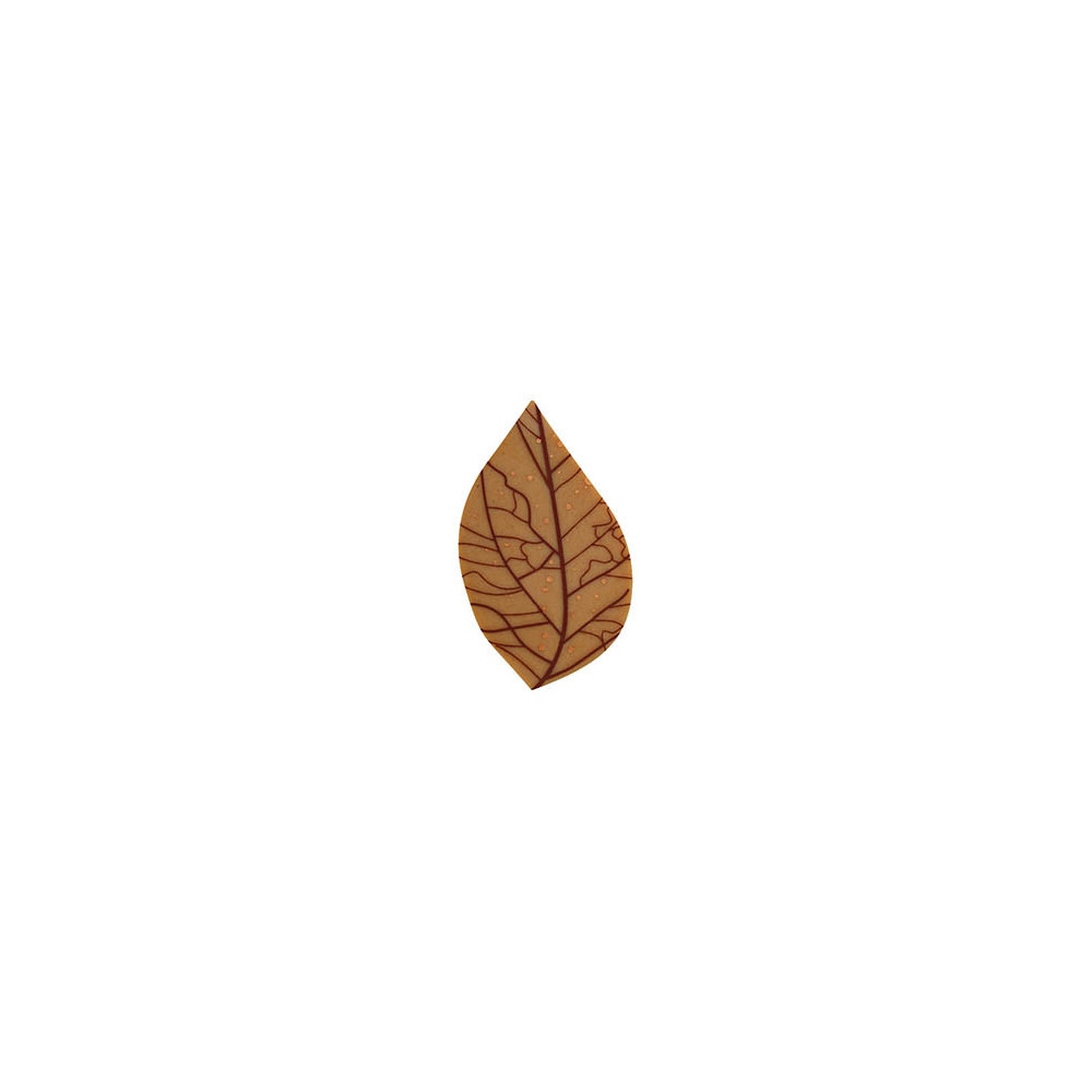 Leaves Dark, White and White caramelised chocolate 'Nervures'