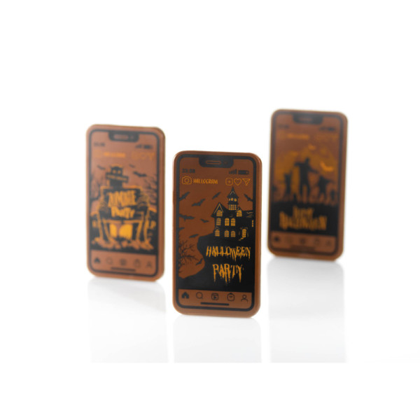 Feuilles imprimées 'Halloween party' pour smartphone