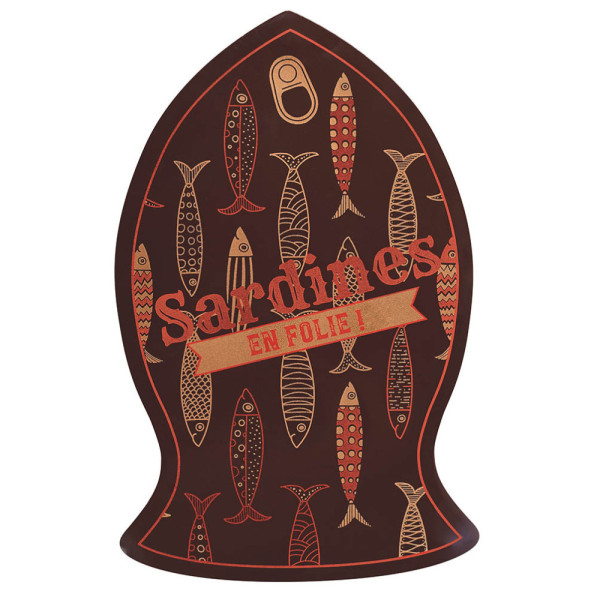 Transfer sheets 'Sardines en folie' for fish tabletss