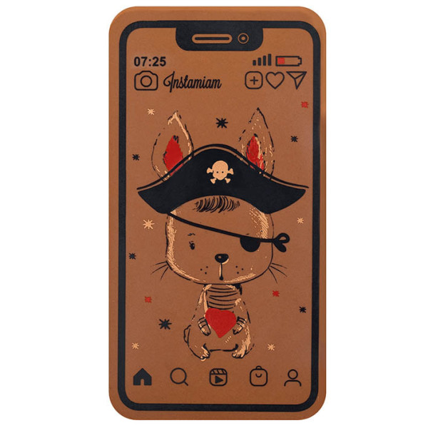 Feuilles imprimées 'Pirate' pour smartphones