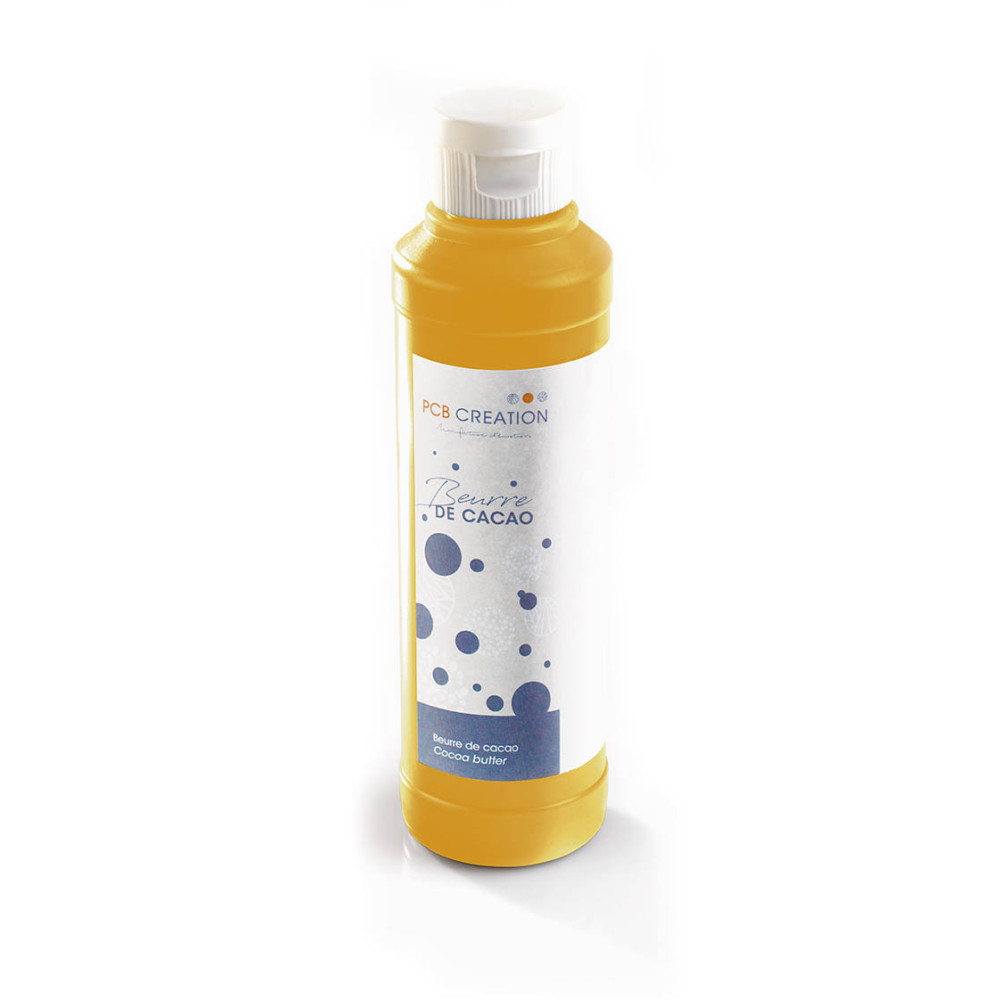 Colored cocoa butter caramel (safllower, lemon and cocoa) 200 g