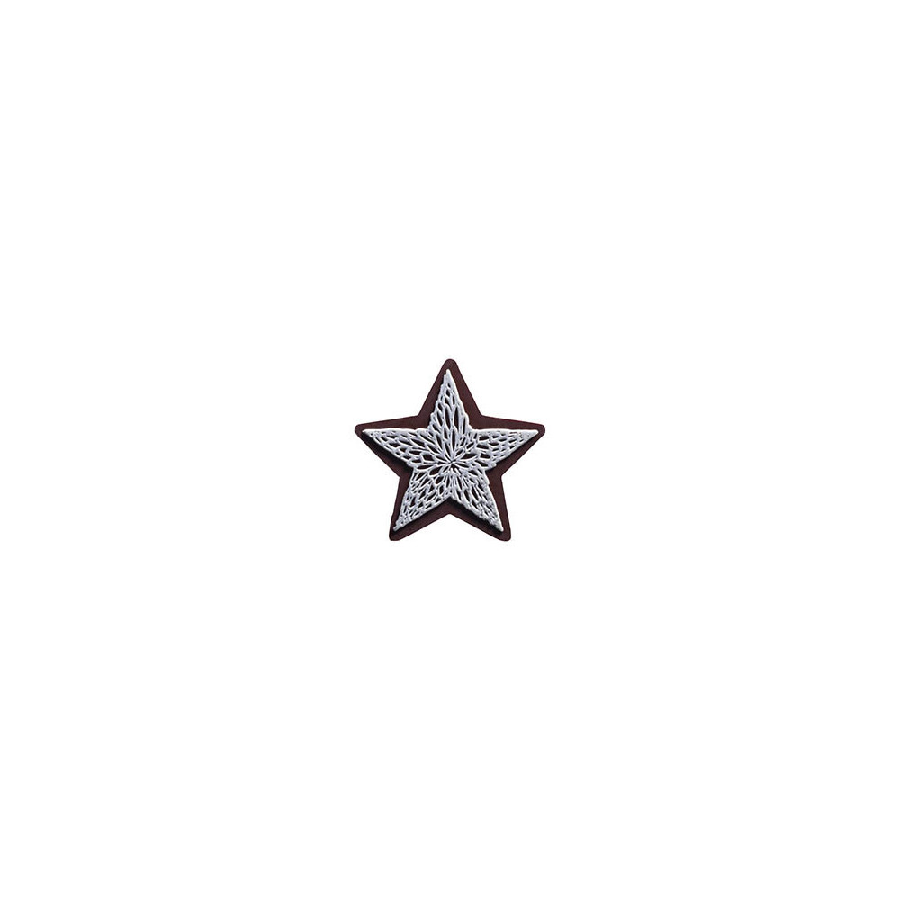 Stars Dark chocolate embossed 'Finesse'