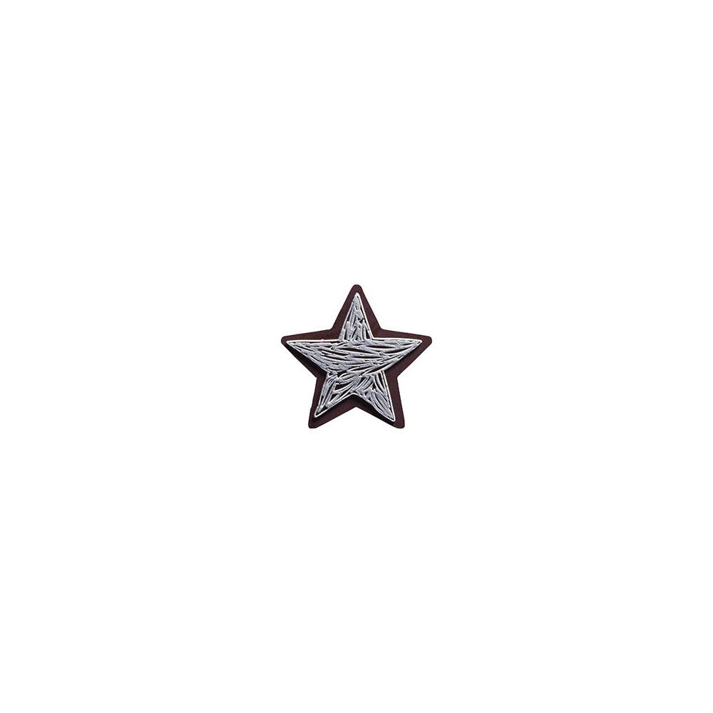 Etoiles en chocolat noir avec relief 'Finesse'