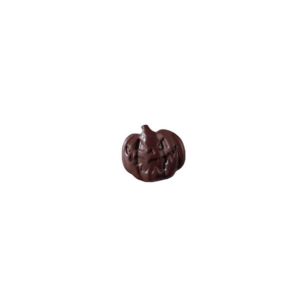 Citrouilles en chocolat noir et chocolaté coloré orange 'Jack'