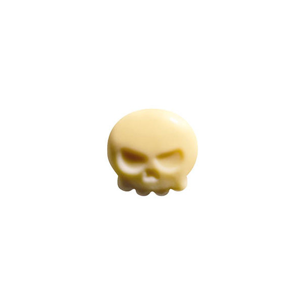 Têtes de mort en chocolat blanc