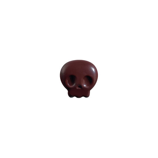 Têtes de mort en chocolat noir