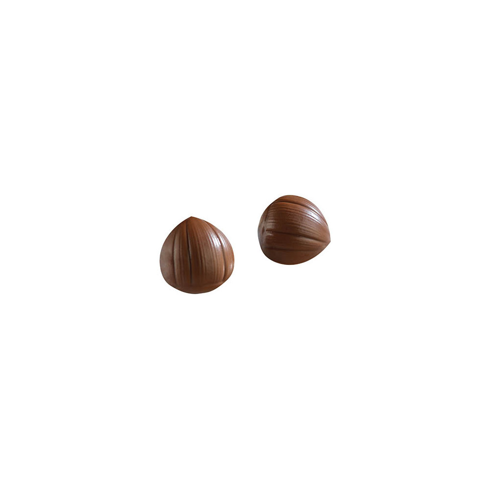 Hazelnuts Milk chocolate 'Striées' 3D