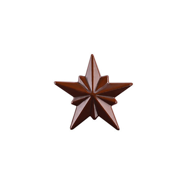 Etoiles en chocolat noir 'Facettes'