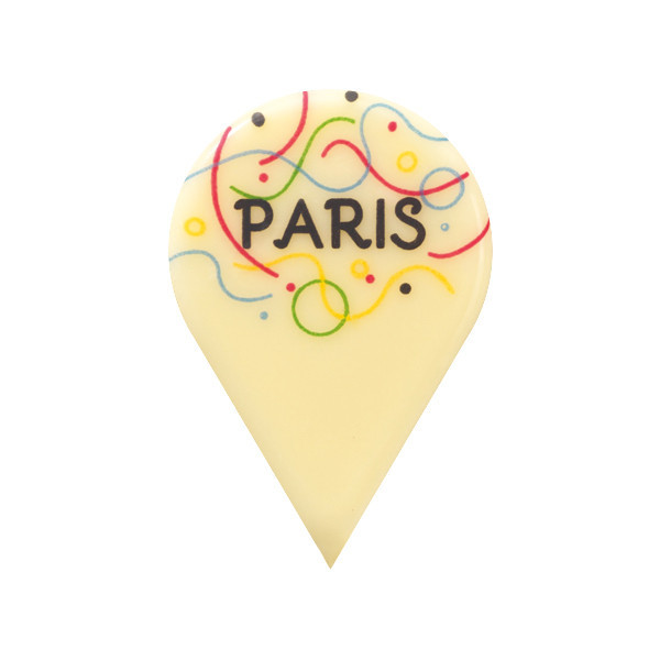 Pics en chocolat blanc 'Paris'
