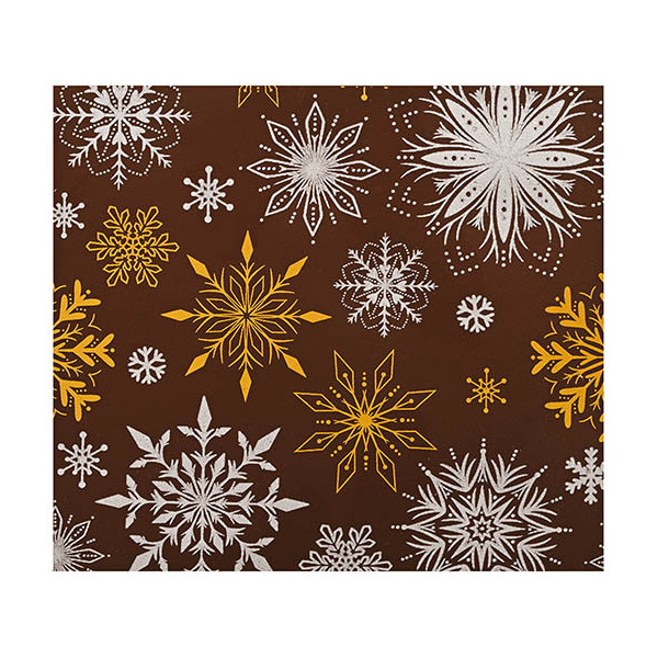 Embouts de bûche en chocolat noir 'Let it snow'