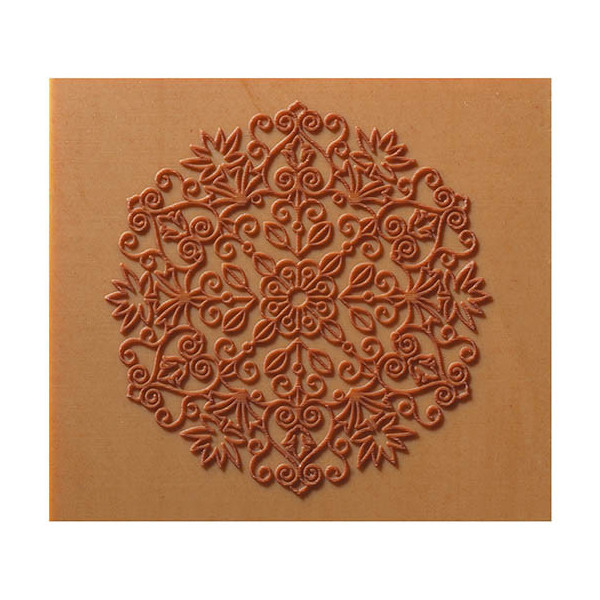 Ends of Yule log White caramelised chocolate embossed "Flocon"