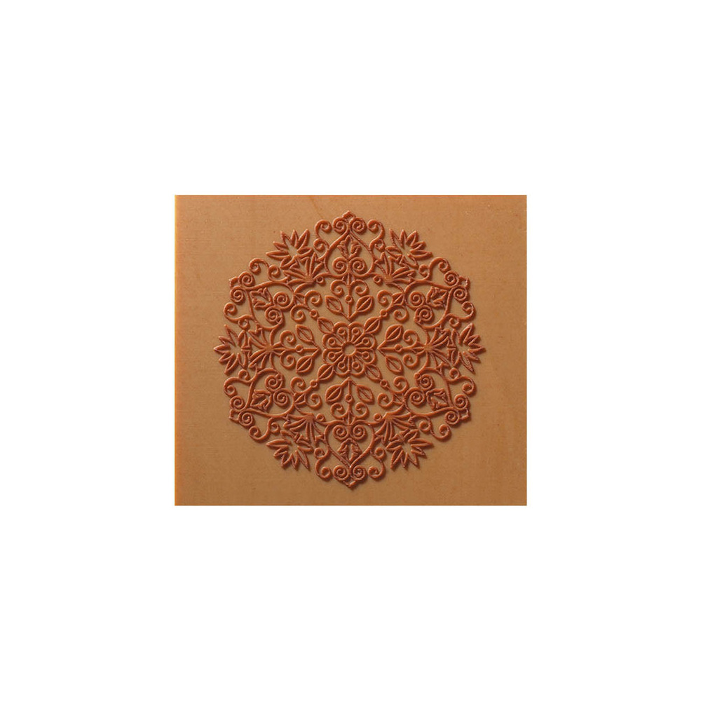 Ends of Yule log White caramelised chocolate embossed "Flocon"