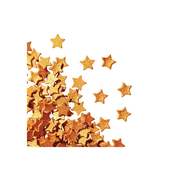 Etoiles en chocolat scintillantes Or