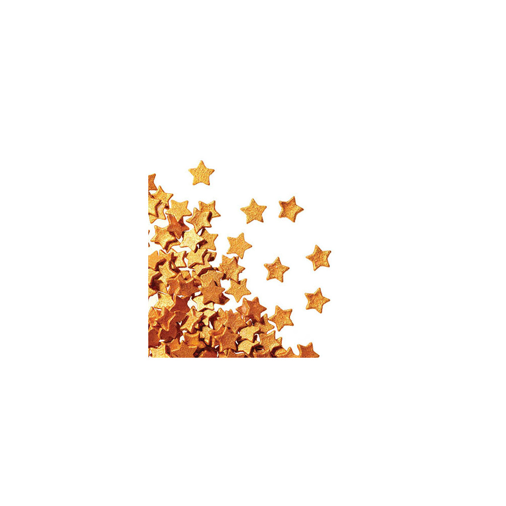 Etoiles en chocolat scintillantes Or