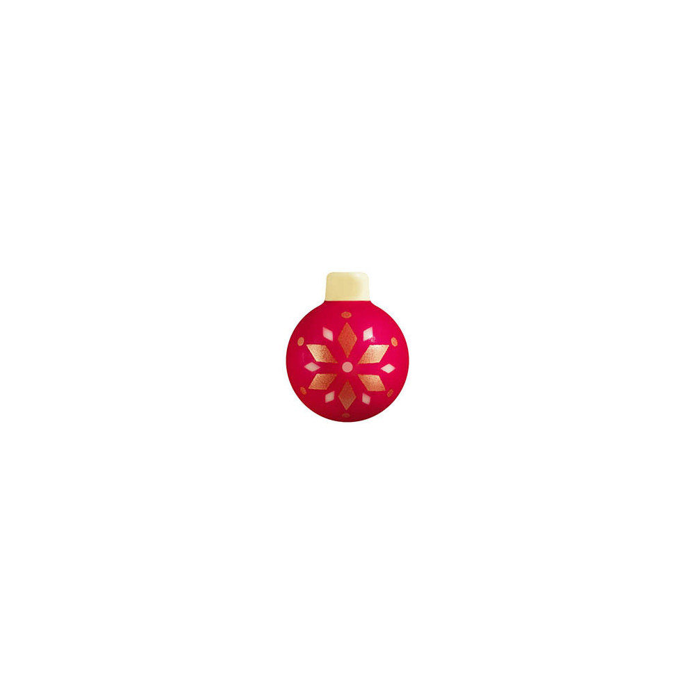 Boules de Noël en chocolat blanc 'Rouge et Or'