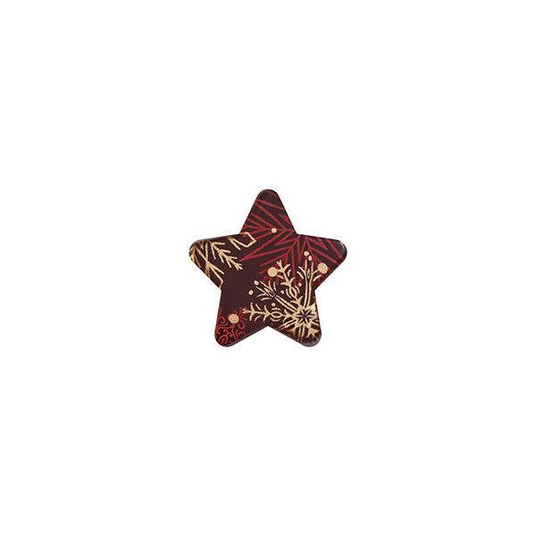 Stars Dark chocolate "Rouge et Or"