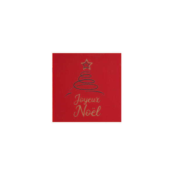 Carrés en chocolat blanc caramélisé 'Noël gourmand'