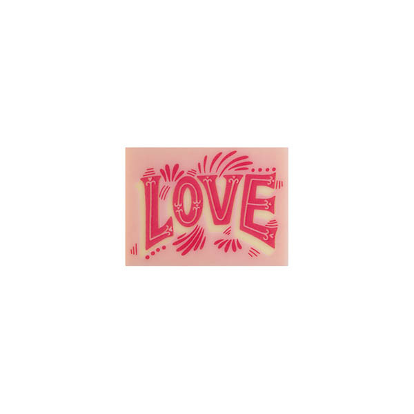 Rectangles White chocolate "Love"