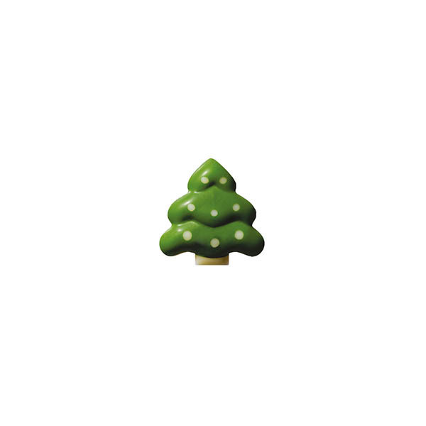 Petits sapins en chocolat blanc 'Fluffy'