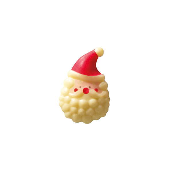 Têtes de Père Noël en chocolat blanc 'Bouclettes'
