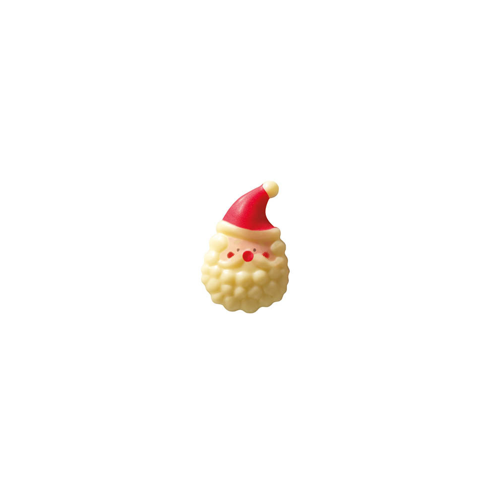 Santa heads White chocolate "Bouclettes"