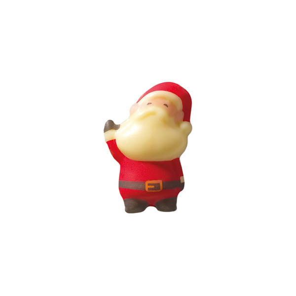 Pères Noël en chocolat blanc 'Hello'