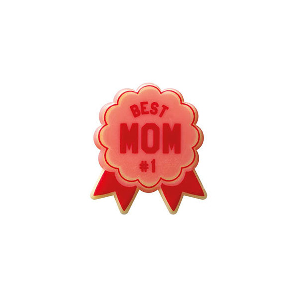 Cocardes en chocolat blanc 'Best Mom'