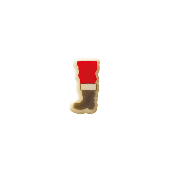 Jambes de Père Noël en chocolat blanc