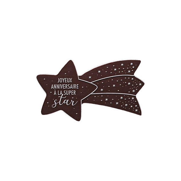 Shooting stars Dark chocolate embossed "Super Star"