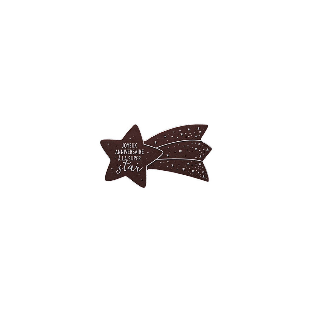 Shooting stars Dark chocolate embossed "Super Star"