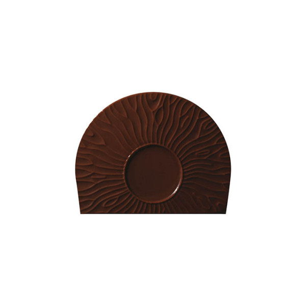 Embouts de bûchette en chocolat noir 'Iris'