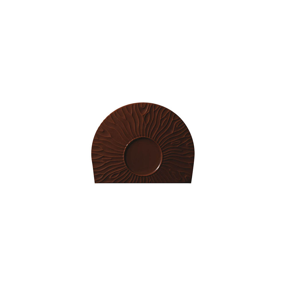 Embouts de bûchette en chocolat noir 'Iris'