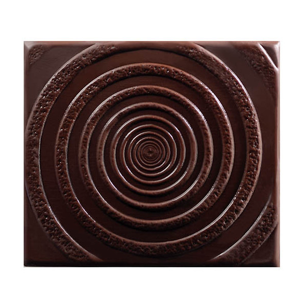 Embouts de bûche en chocolat noir 'Spirale'