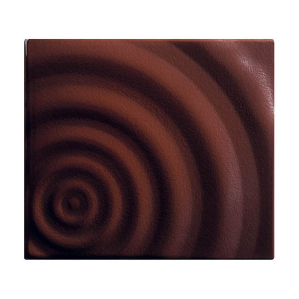 Embouts de bûche en chocolat noir 'Ondes'