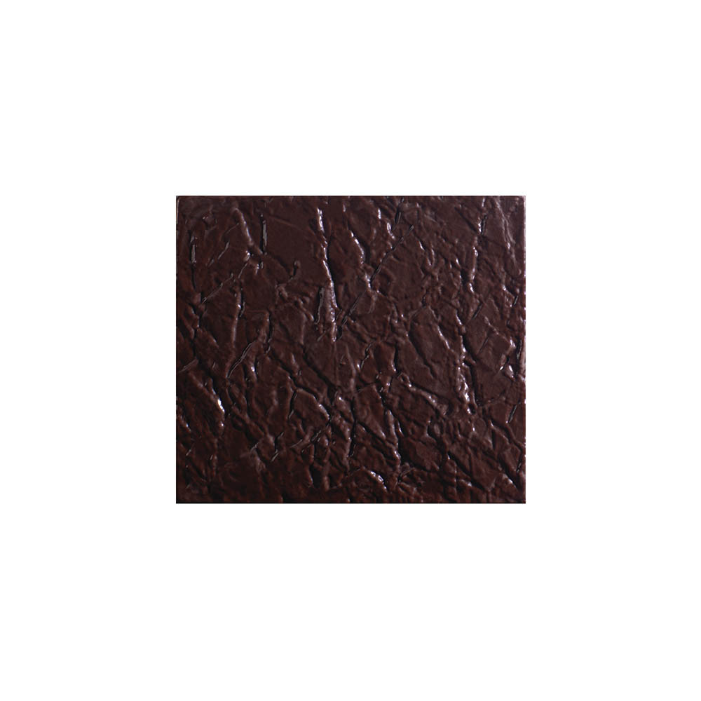 Embouts de bûche en chocolat noir 'Froissé'