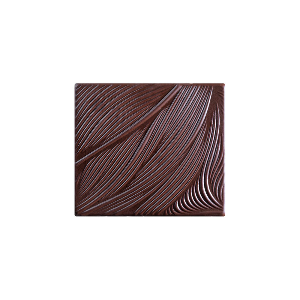 Embouts de bûche en chocolat noir 'Ondulation'