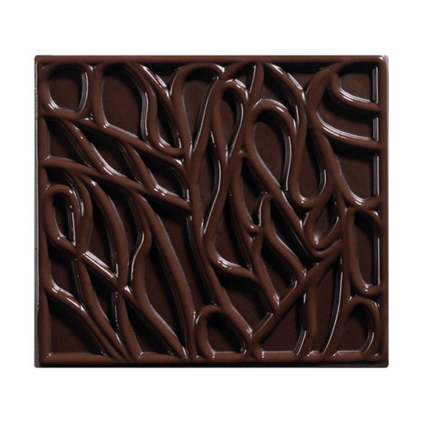 Embouts de bûche en chocolat noir 'Branchage'
