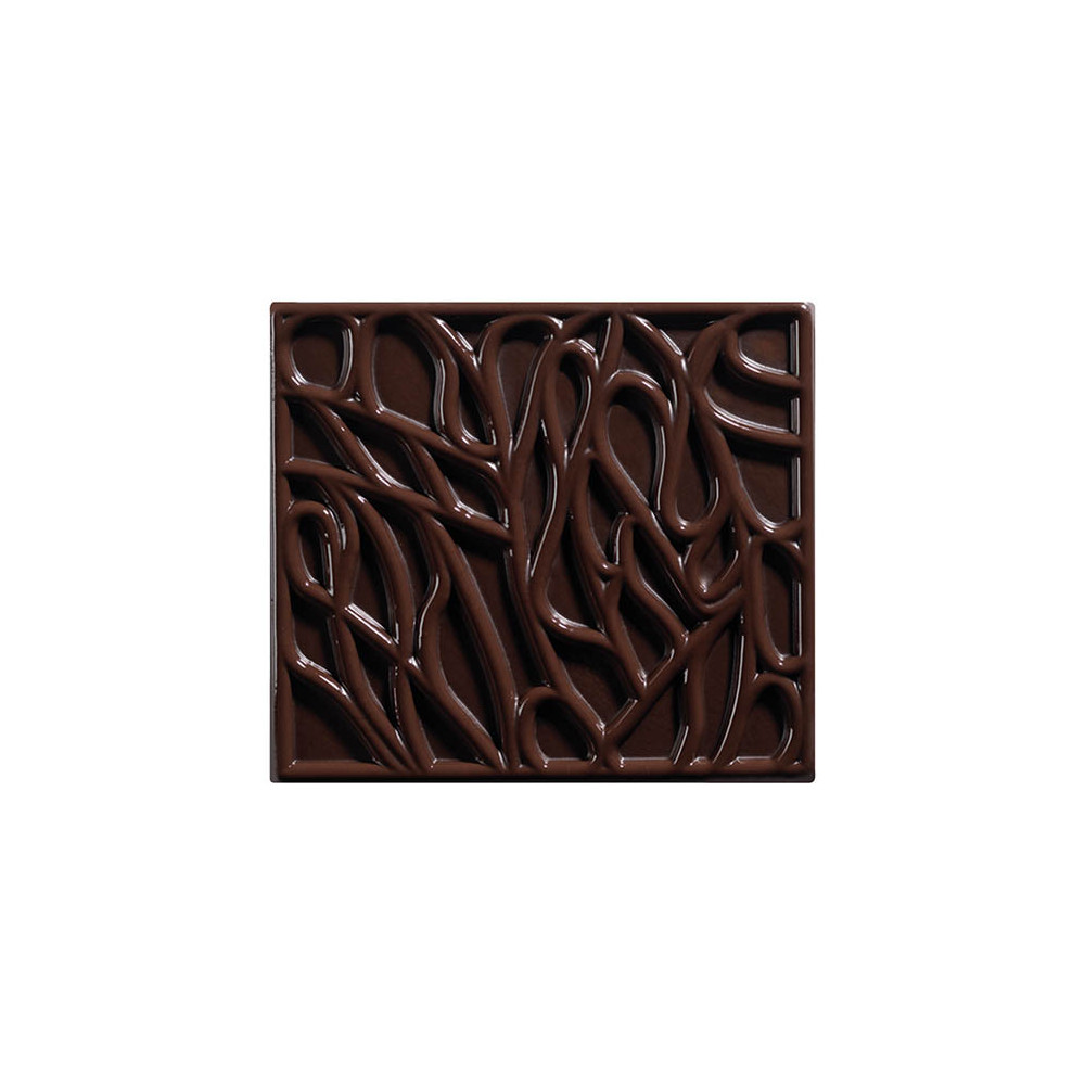 Embouts de bûche en chocolat noir 'Branchage'
