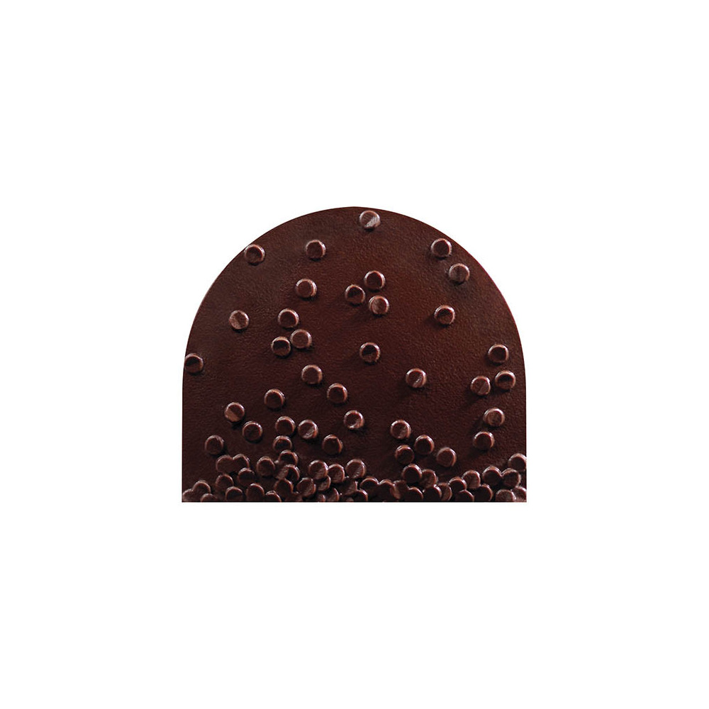 Embouts de bûche en chocolat noir 'Confetti'