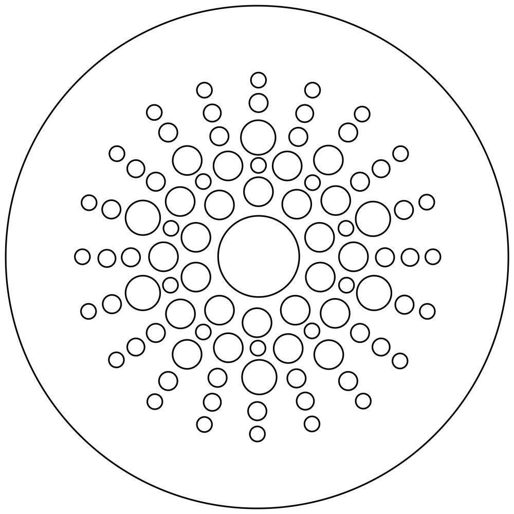 Stencil for King's cake "Bubble"