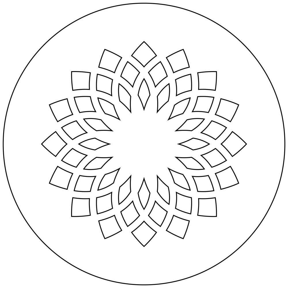 Tapis pour galette 'Rosace'