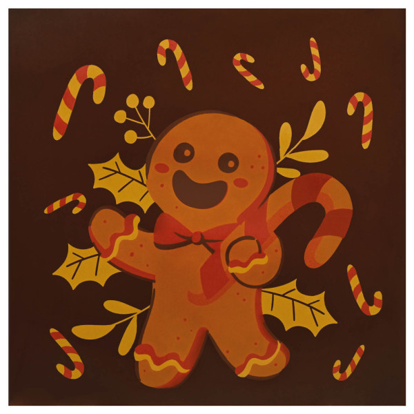 Feuilles imprimées 'P'tit biscuit' pour cartes carrées & sachets