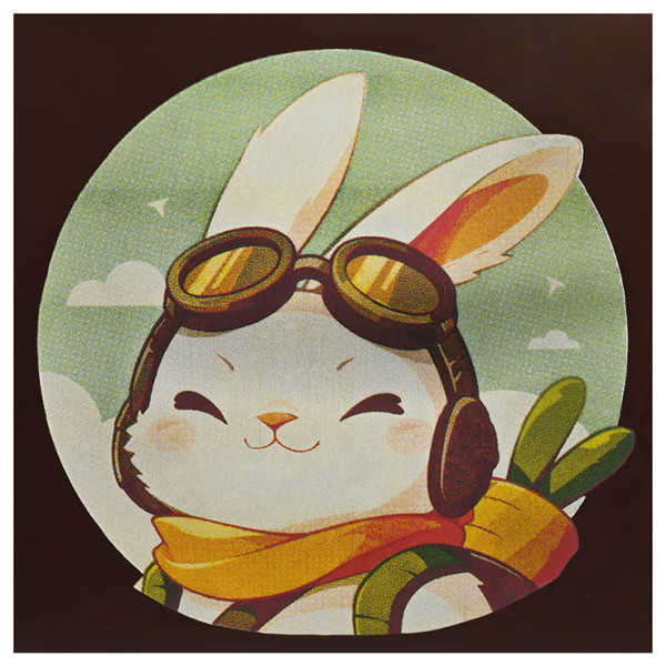 Transfer sheets "Le pilote" for square cards and bags