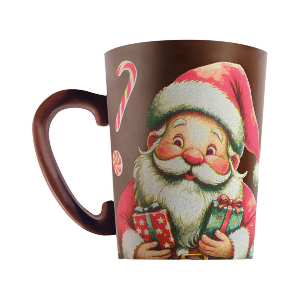 Feuilles imprimées 'La ronde de Noël' pour mugs