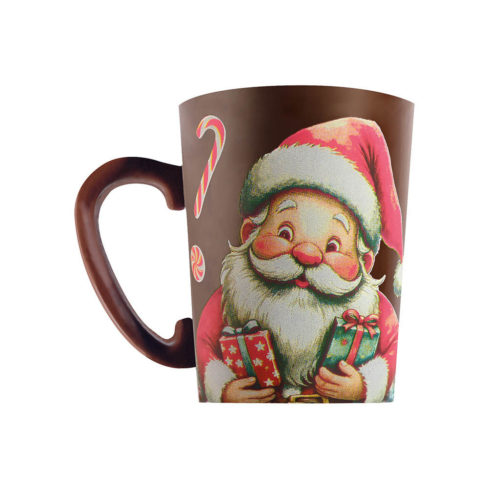 Feuilles imprimées 'La ronde de Noël' pour mugs