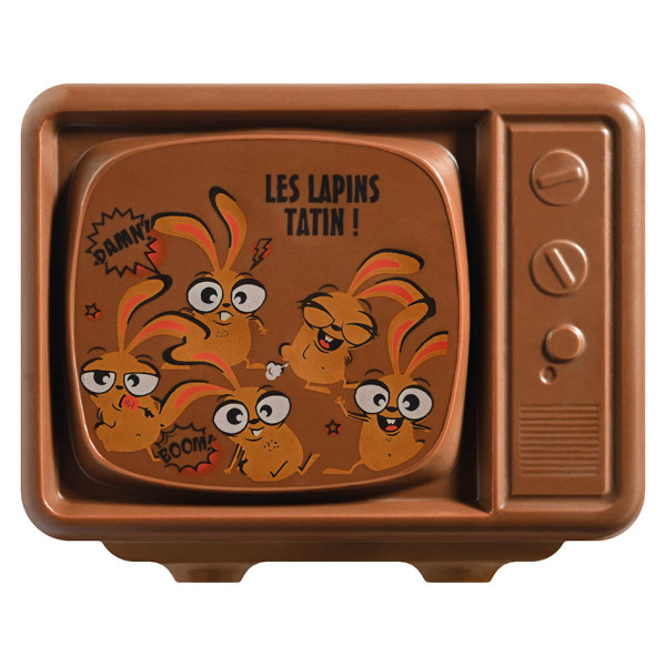 Feuilles imprimées 'Les lapins tatin !' pour choc TV